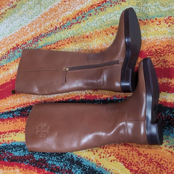 Tory Burch Brown  Knee-High riding boots Leather - Picture 3 of 8
